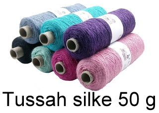 Tussah silke 450 meter stor spole